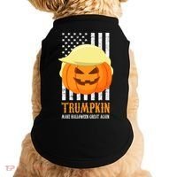 Make Halloween Great Again Trumpkin USA Flag Doggie Tank thumb 0