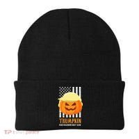 Make Halloween Great Again Trumpkin USA Flag Beanie thumb 0