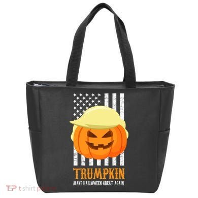 Make Halloween Great Again Trumpkin USA Flag Tote Bag