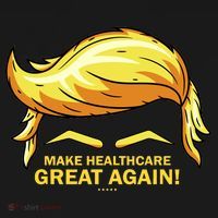 Make Health Care Great Again Trump Button thumb 1