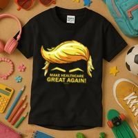 Make Health Care Great Again Trump Kids T-Shirt thumb 3