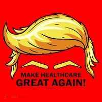 Make Health Care Great Again Trump Santa Hat thumb 1