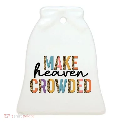 Make Heaven Crowded Leopard Print Pattern Ceramic Ornament
