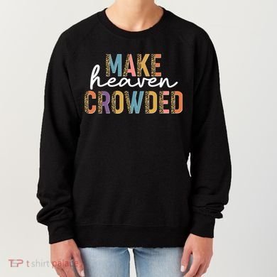 Make Heaven Crowded Leopard Print Pattern Women's Sweatshirt