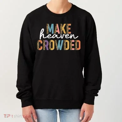 Make Heaven Crowded Leopard Print Pattern Women's Sweatshirt