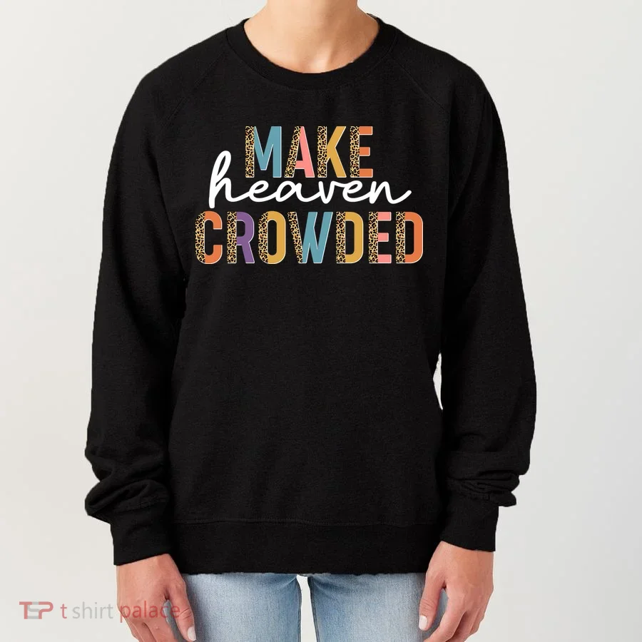 Make Heaven Crowded Leopard Print Pattern Women's Sweatshirt
