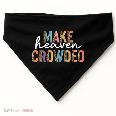 Make Heaven Crowded Leopard Print Pattern USA-Made Doggie Bandana
