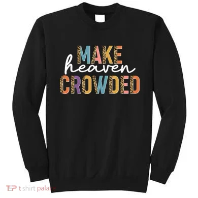 Make Heaven Crowded Leopard Print Pattern Sweatshirt