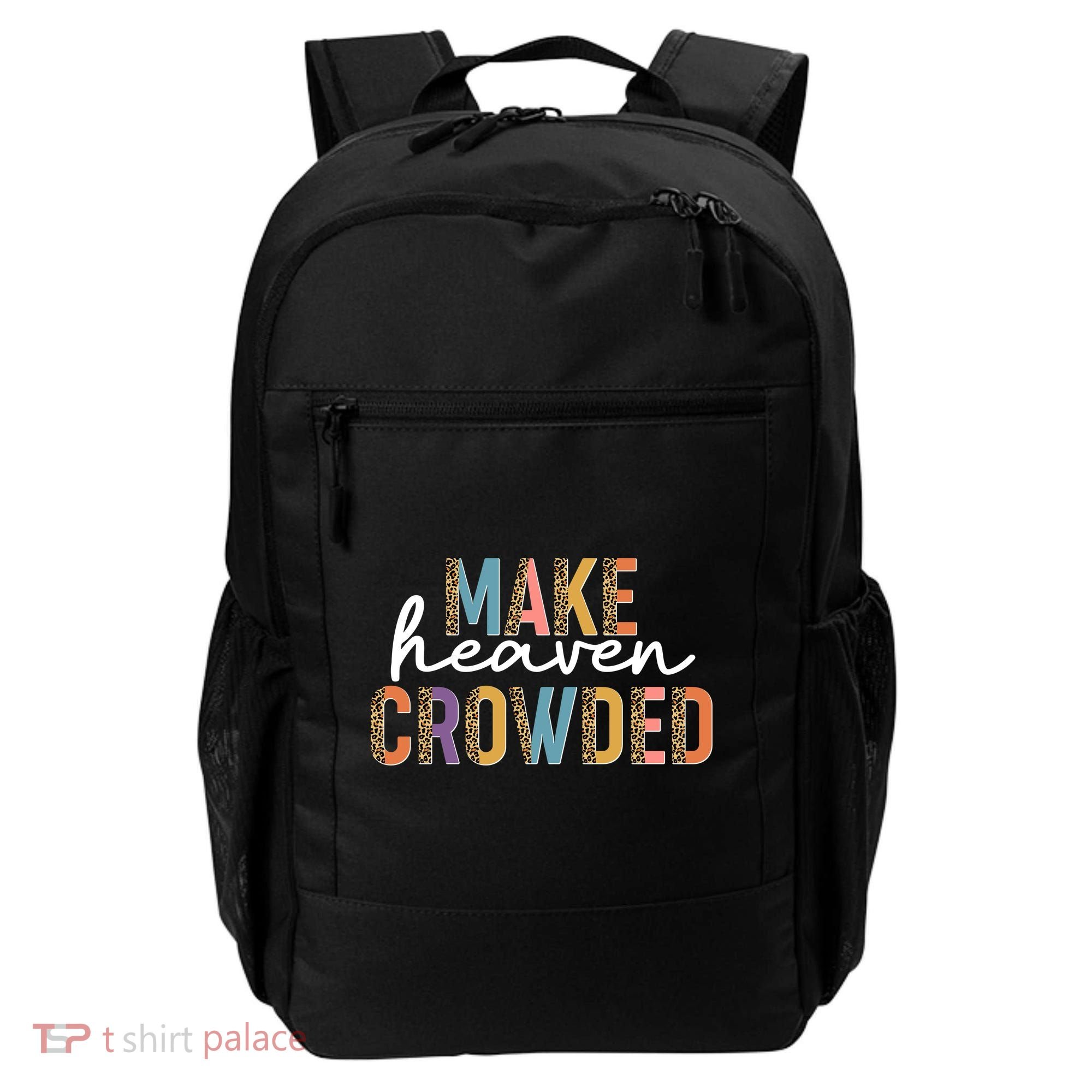 Make Heaven Crowded Leopard Print Pattern Backpack