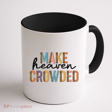 Make Heaven Crowded Leopard Print Pattern Coffee Mug back