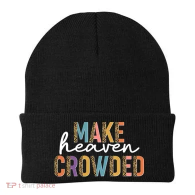 Make Heaven Crowded Leopard Print Pattern Beanie