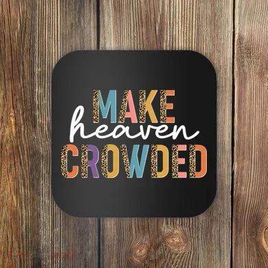 Make Heaven Crowded Leopard Print Pattern Coaster