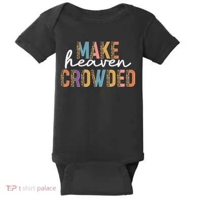 Make Heaven Crowded Leopard Print Pattern Baby Bodysuit