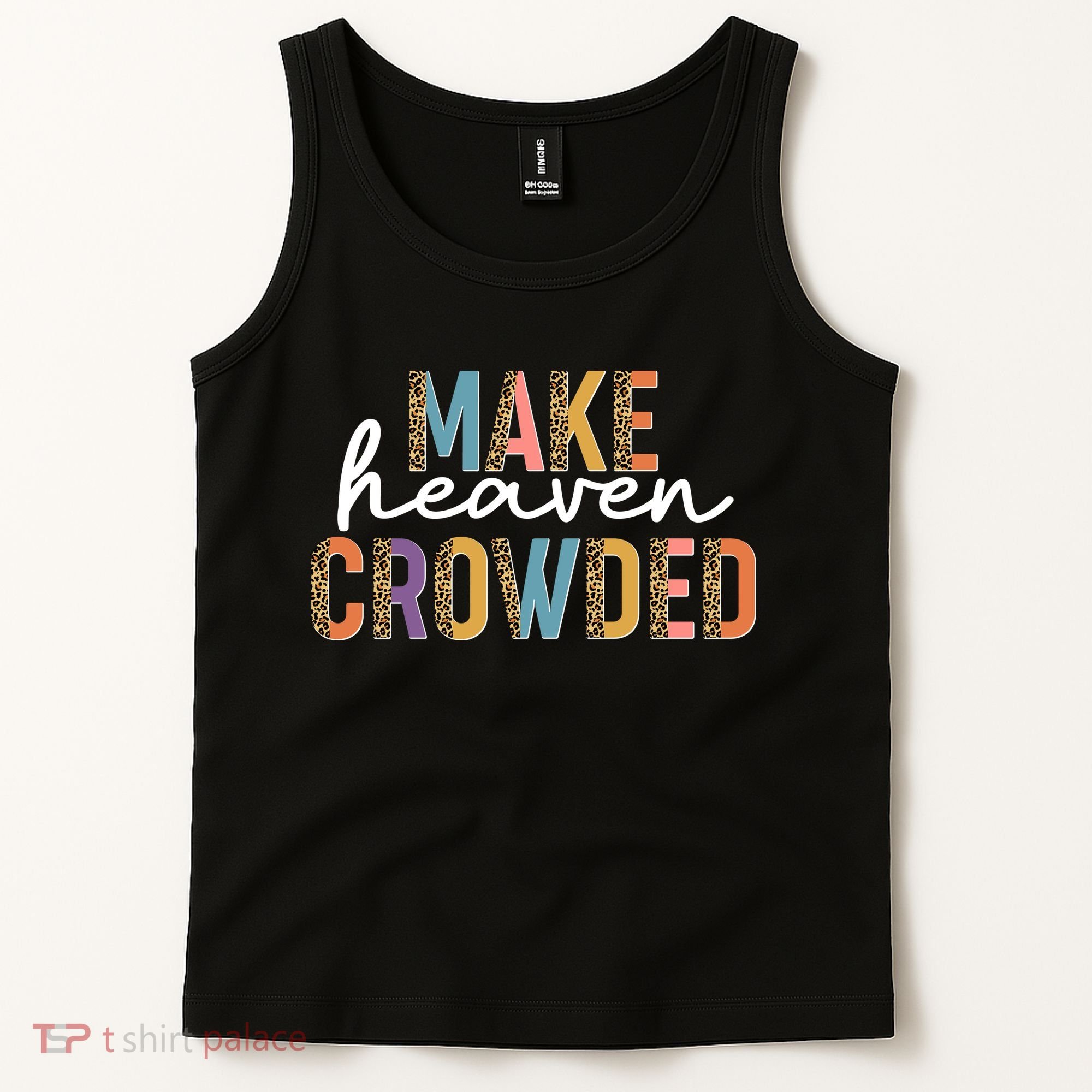 Make Heaven Crowded Leopard Print Pattern Tank Top