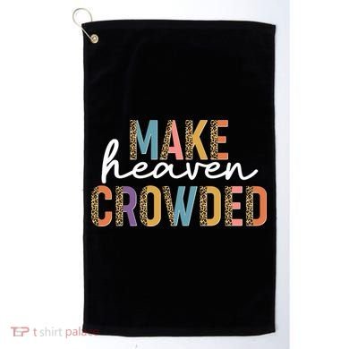 Make Heaven Crowded Leopard Print Pattern Golf Towel
