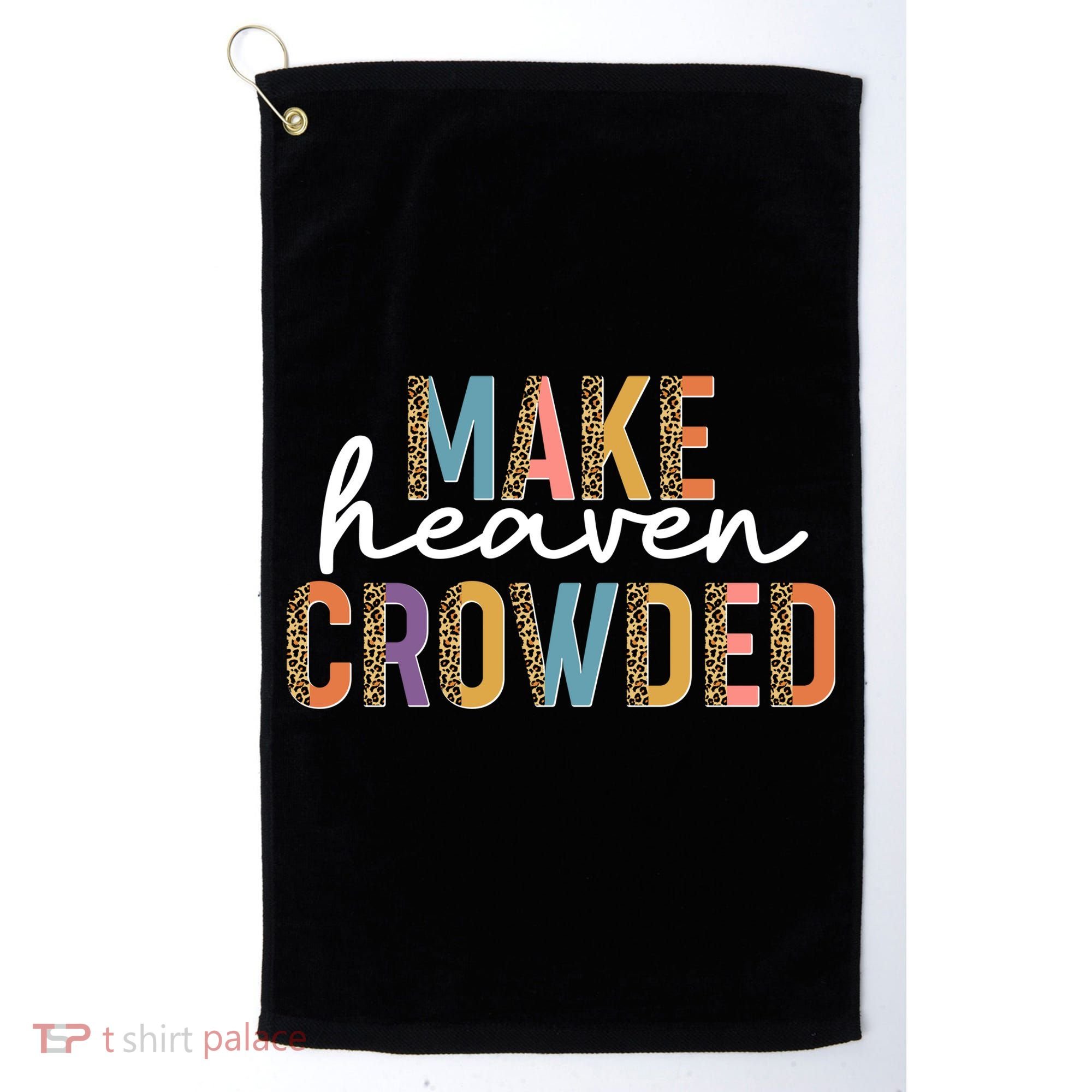 Make Heaven Crowded Leopard Print Pattern Golf Towel