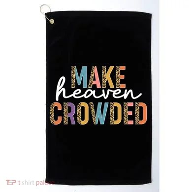 Make Heaven Crowded Leopard Print Pattern Golf Towel