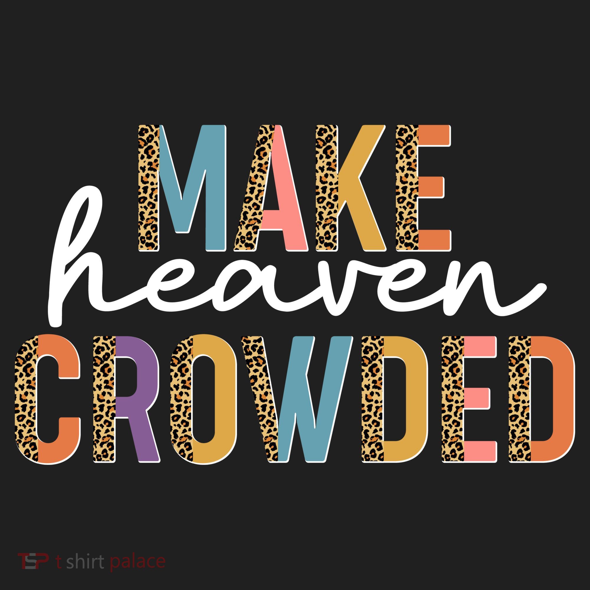 Make Heaven Crowded Leopard Print Pattern Golf Towel