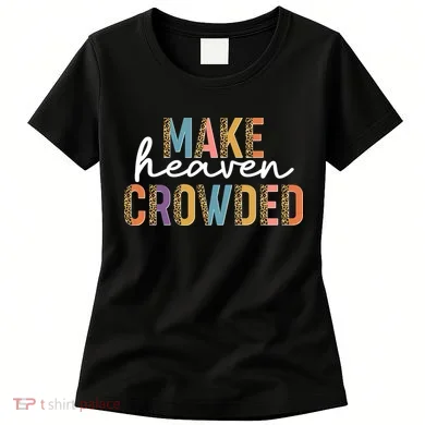 Make Heaven Crowded Leopard Print Pattern Women's T-Shirt