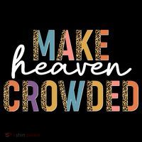 Make Heaven Crowded Leopard Print Pattern Women's T-Shirt thumb 6