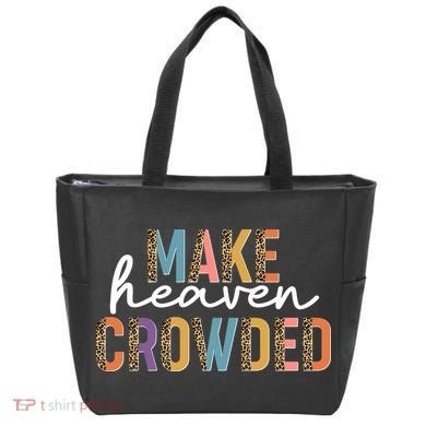 Make Heaven Crowded Leopard Print Pattern Tote Bag