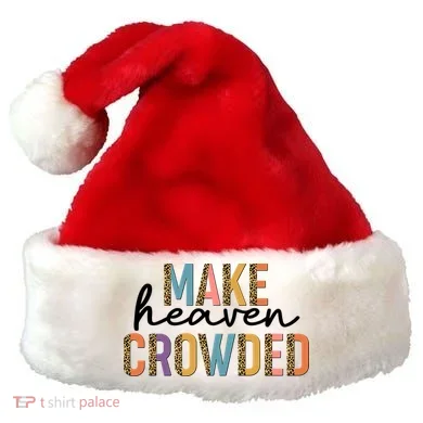 Make Heaven Crowded Leopard Print Pattern Santa Hat