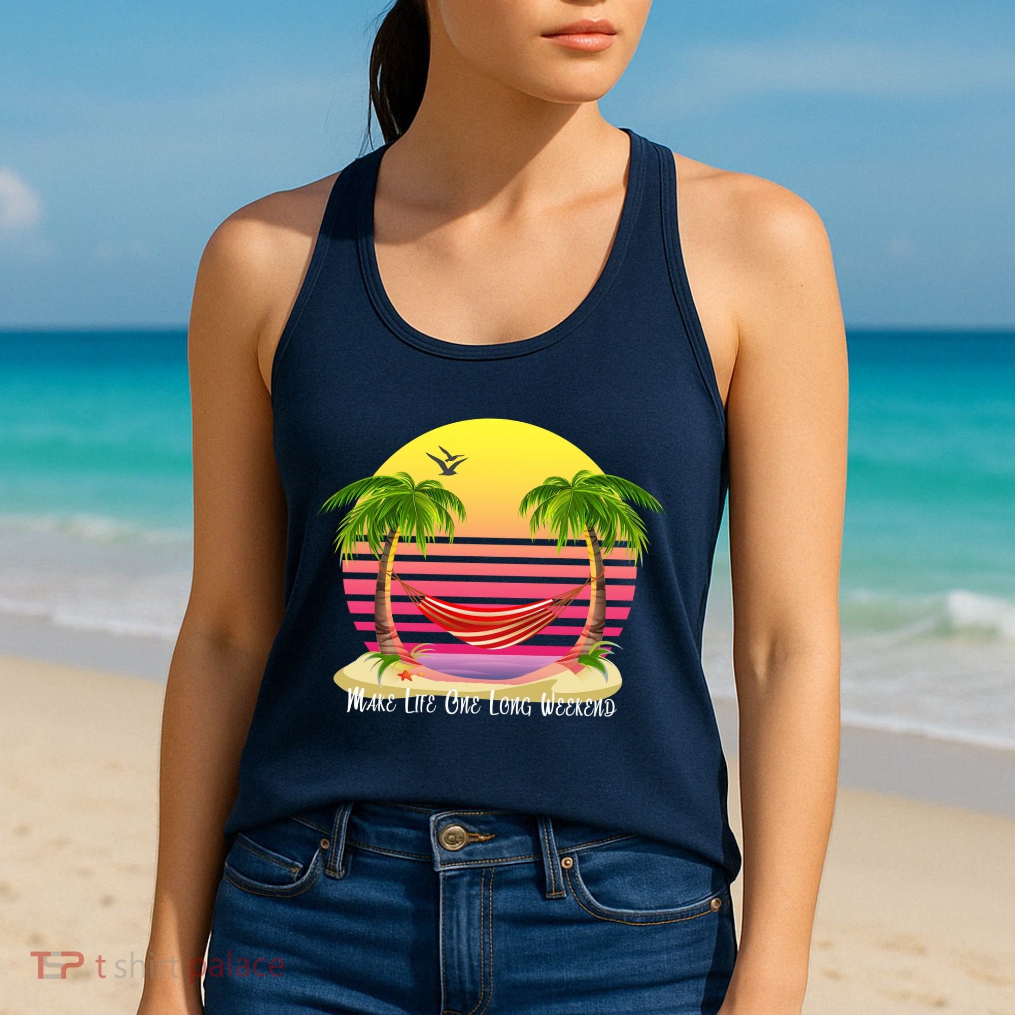 Make Life One Long Weekend Women's Tank Top