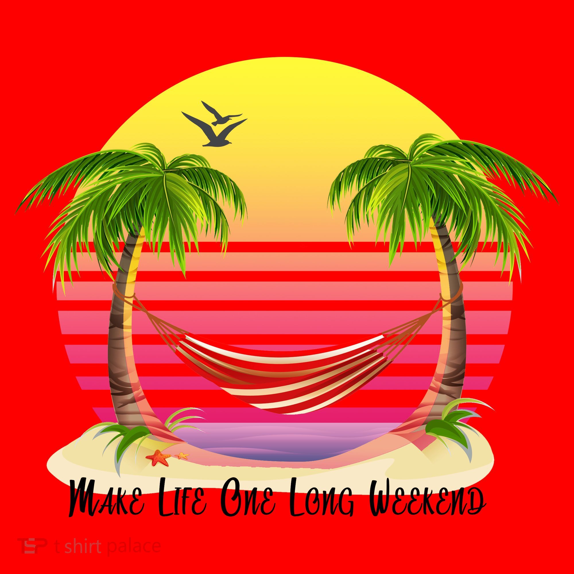 Make Life One Long Weekend Santa Hat