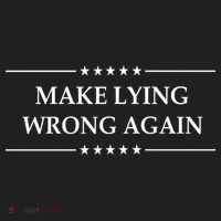 Make Lying Wrong Again Anti Trump Golf Towel thumb 3