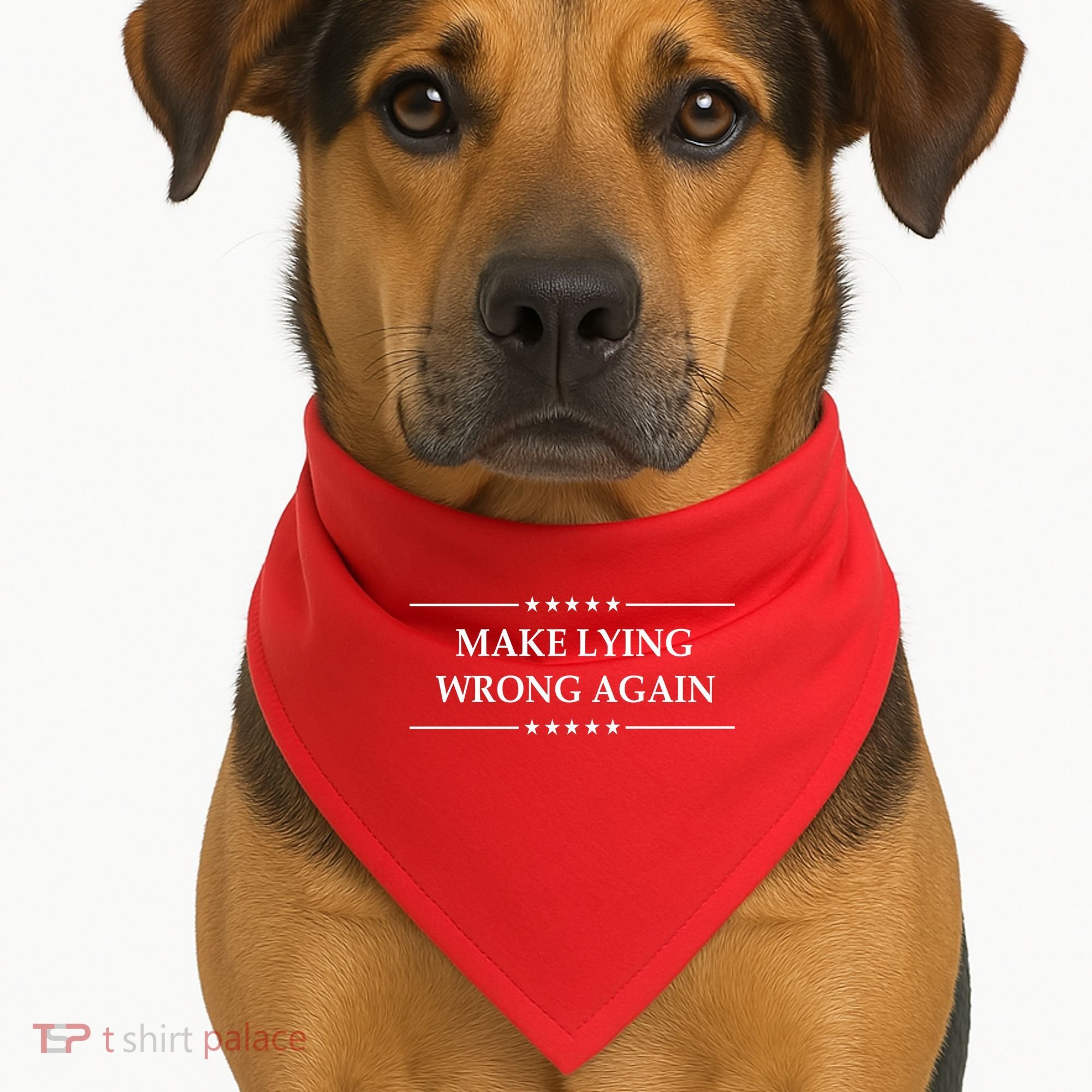 Make Lying Wrong Again Anti Trump USA-Made Doggie Bandana