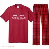 Make Lying Wrong Again Anti Trump Pajama Set thumb 0