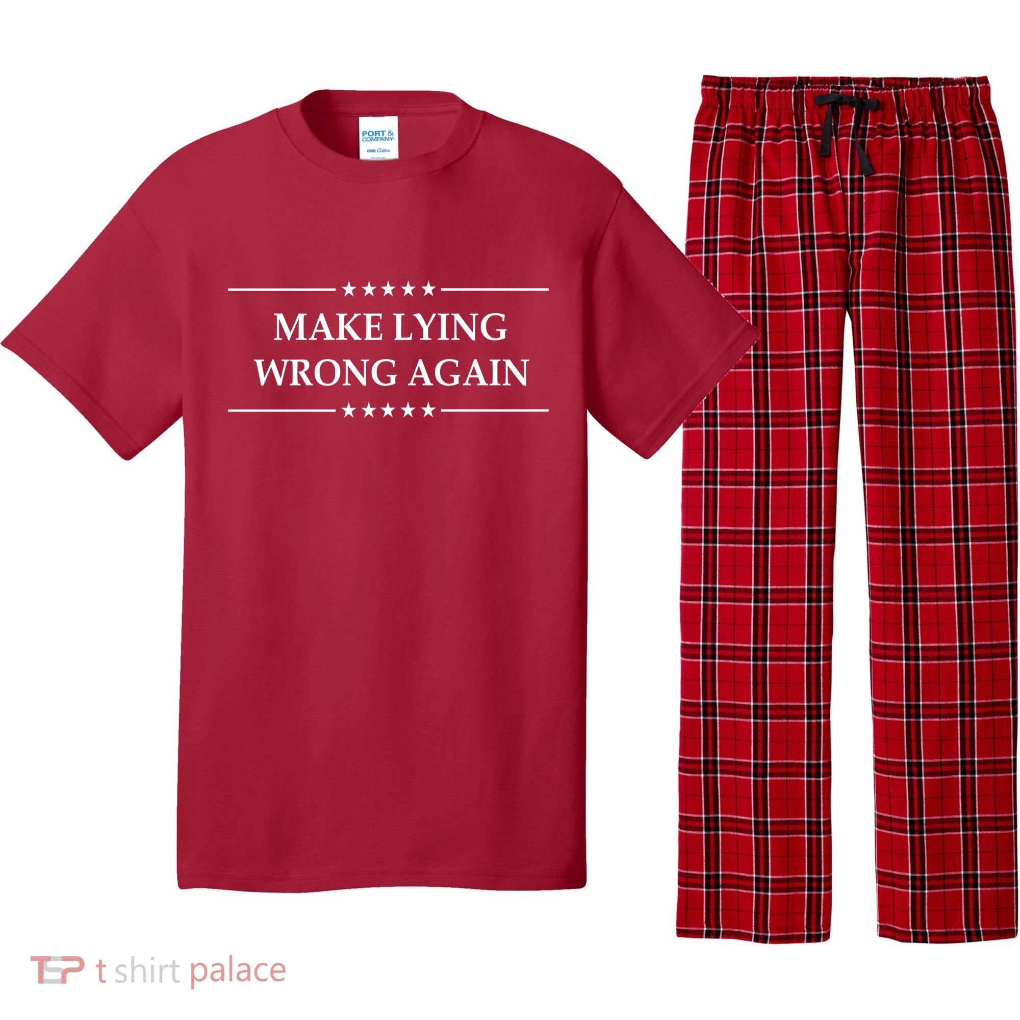 Make Lying Wrong Again Anti Trump Pajama Set