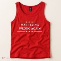 Make Lying Wrong Again Anti Trump Tank Top thumb 2