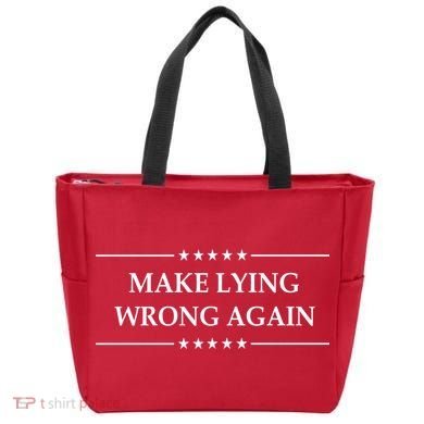 Make Lying Wrong Again Anti Trump Tote Bag