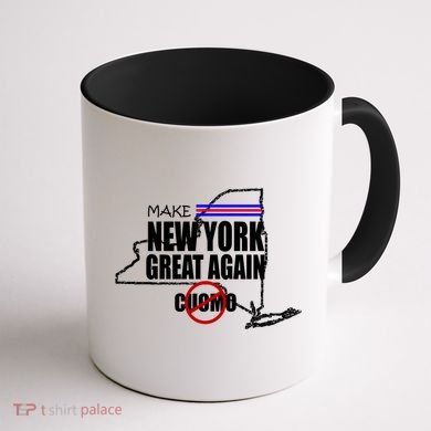 Make New York Great Again No More Cuomo Coffee Mug back