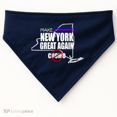Make New York Great Again No More Cuomo USA-Made Doggie Bandana
