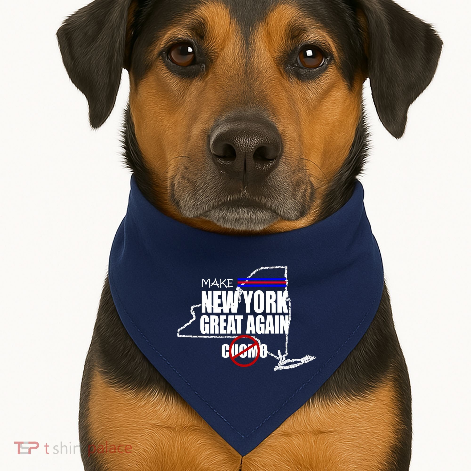 Make New York Great Again No More Cuomo USA-Made Doggie Bandana
