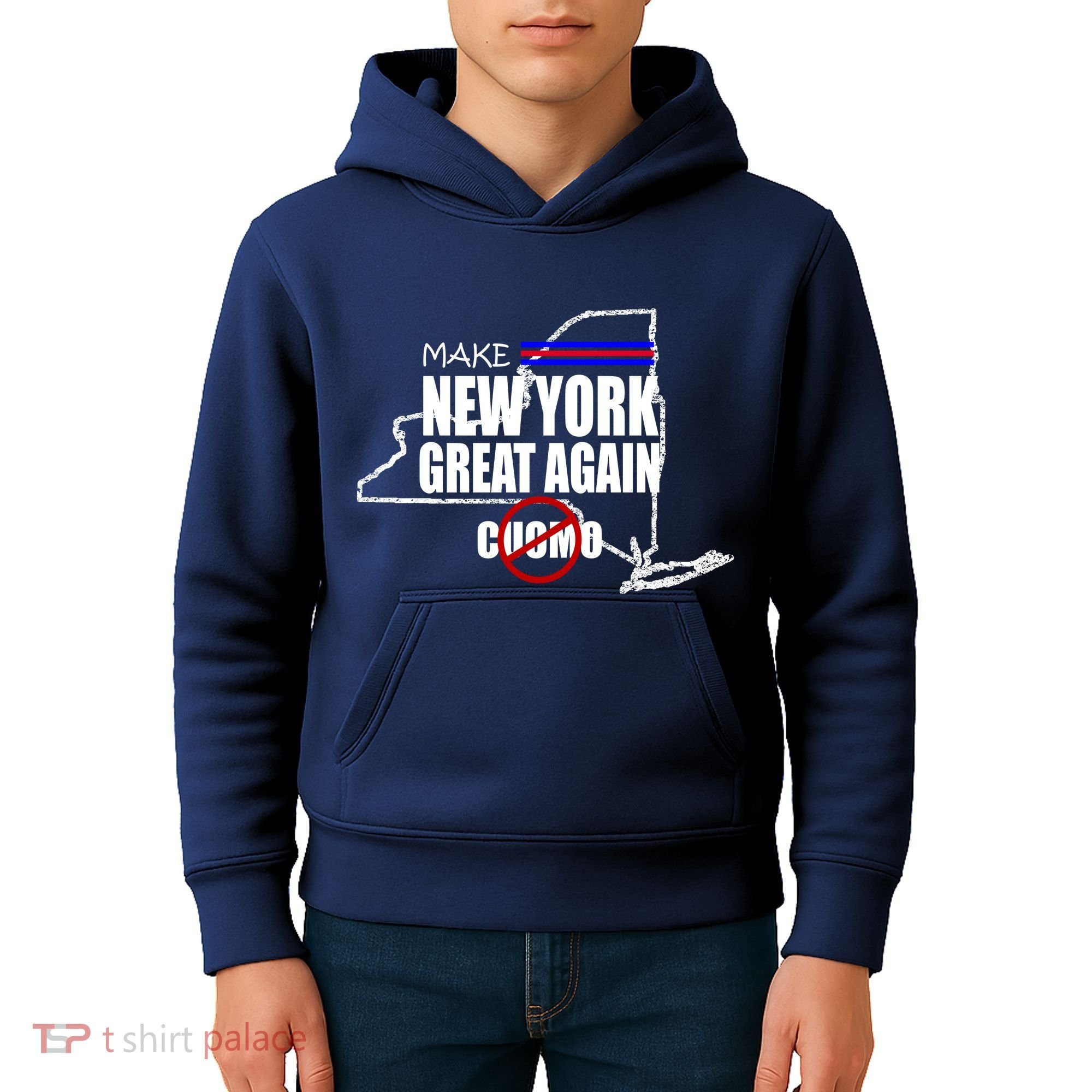 Make New York Great Again No More Cuomo Kids Hoodie