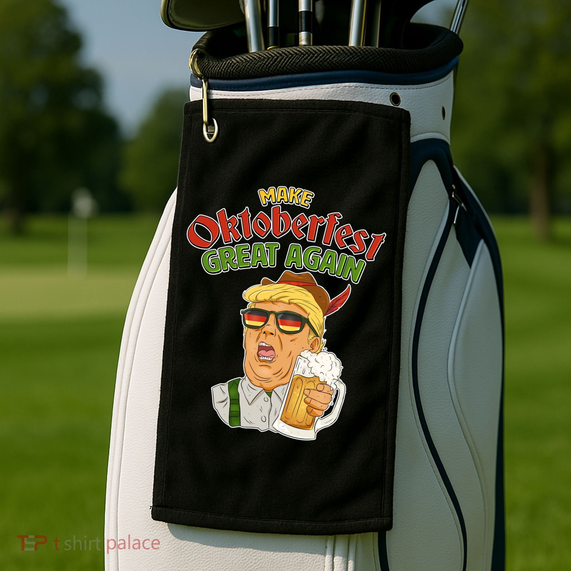 Make Oktoberfest Great Again Golf Towel
