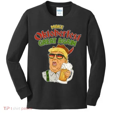 Make Oktoberfest Great Again Kids Long Sleeve Shirt