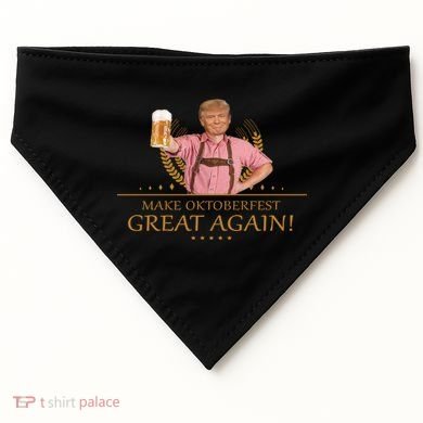 Make Oktoberfest Great Again Donald Trump USA-Made Doggie Bandana