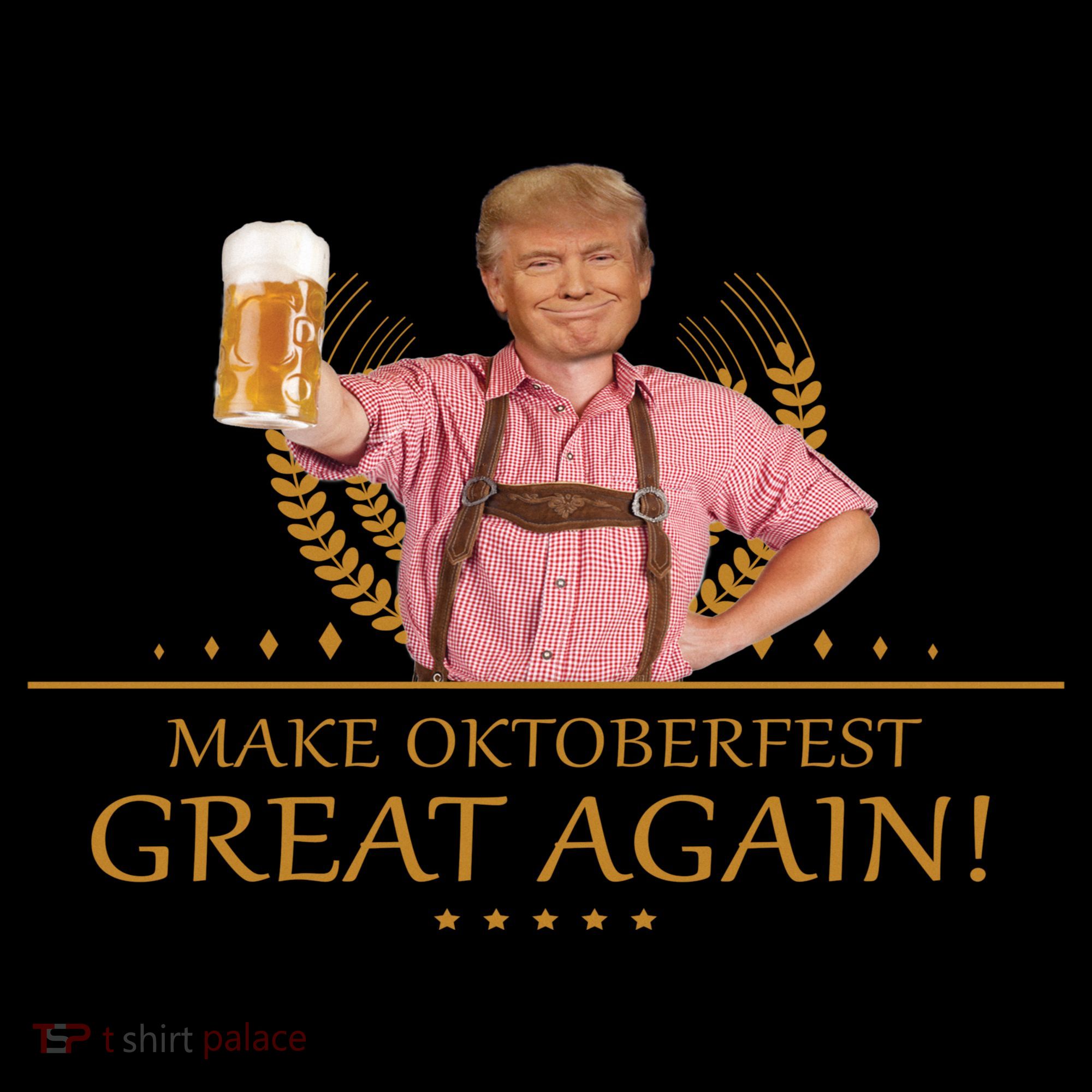 Make Oktoberfest Great Again Donald Trump Baby Bodysuit