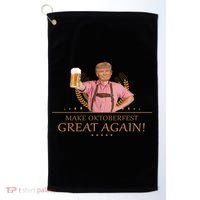 Make Oktoberfest Great Again Donald Trump Golf Towel thumb 0