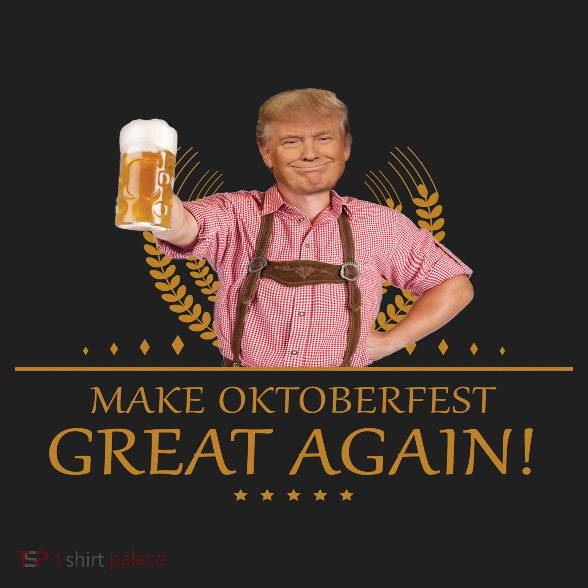 Make Oktoberfest Great Again Donald Trump Golf Towel