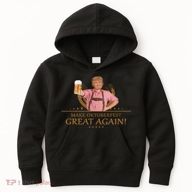 Make Oktoberfest Great Again Donald Trump Kids Hoodie