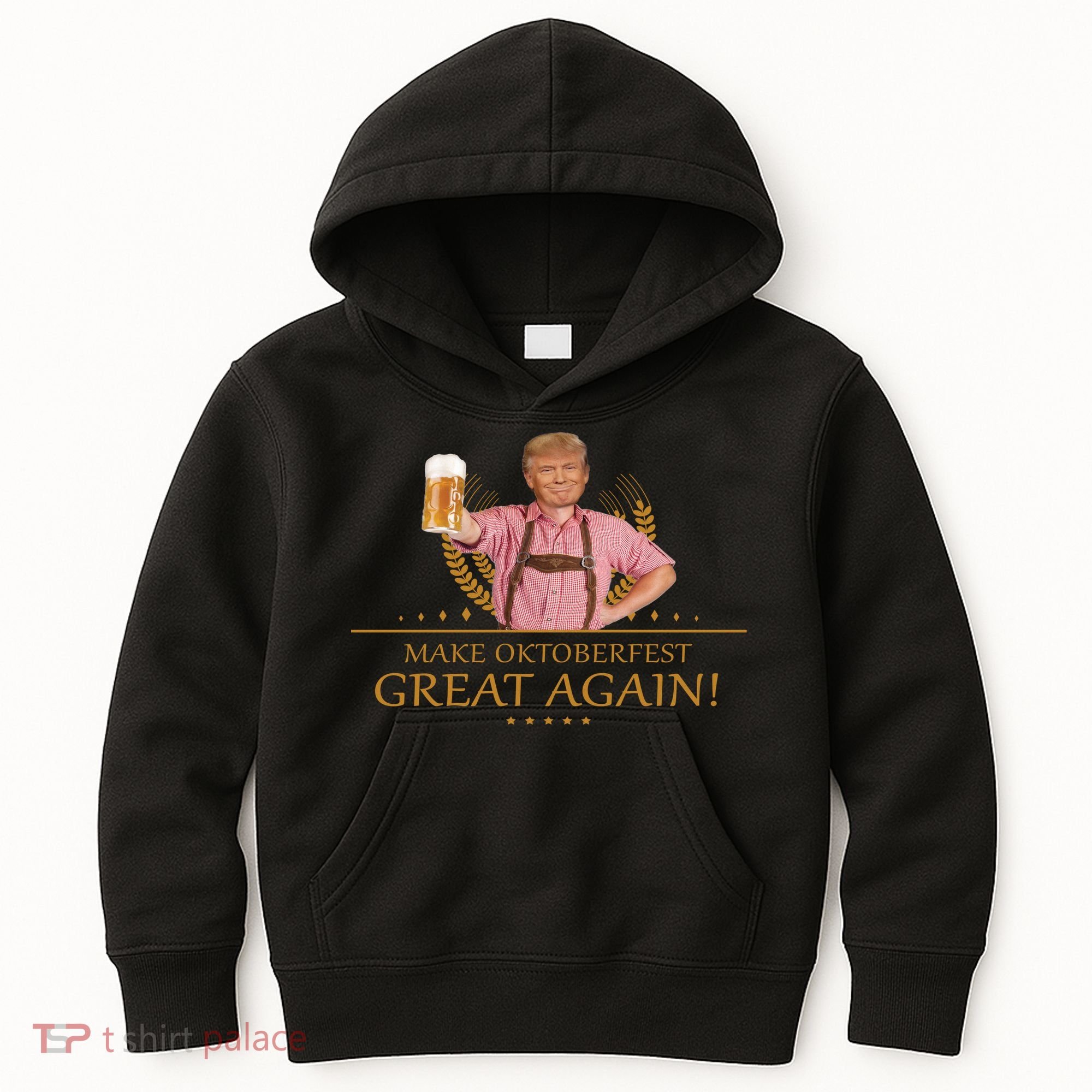 Make Oktoberfest Great Again Donald Trump Kids Hoodie