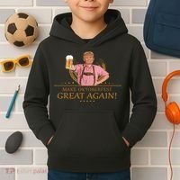 Make Oktoberfest Great Again Donald Trump Kids Hoodie thumb 2