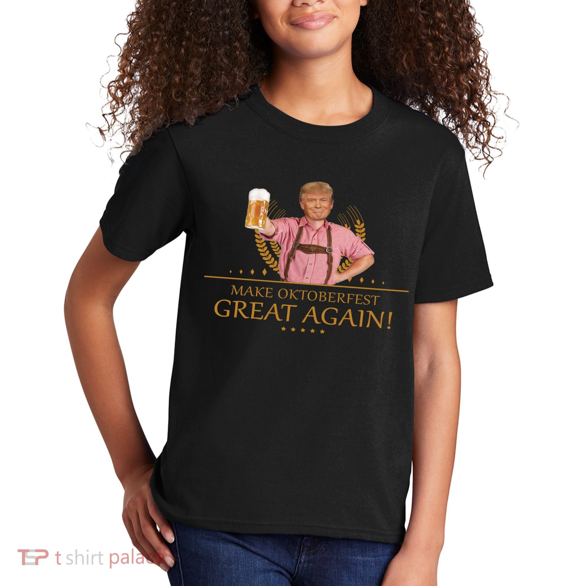 Make Oktoberfest Great Again Donald Trump Kids T-Shirt