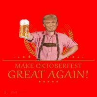 Make Oktoberfest Great Again Donald Trump Santa Hat thumb 1