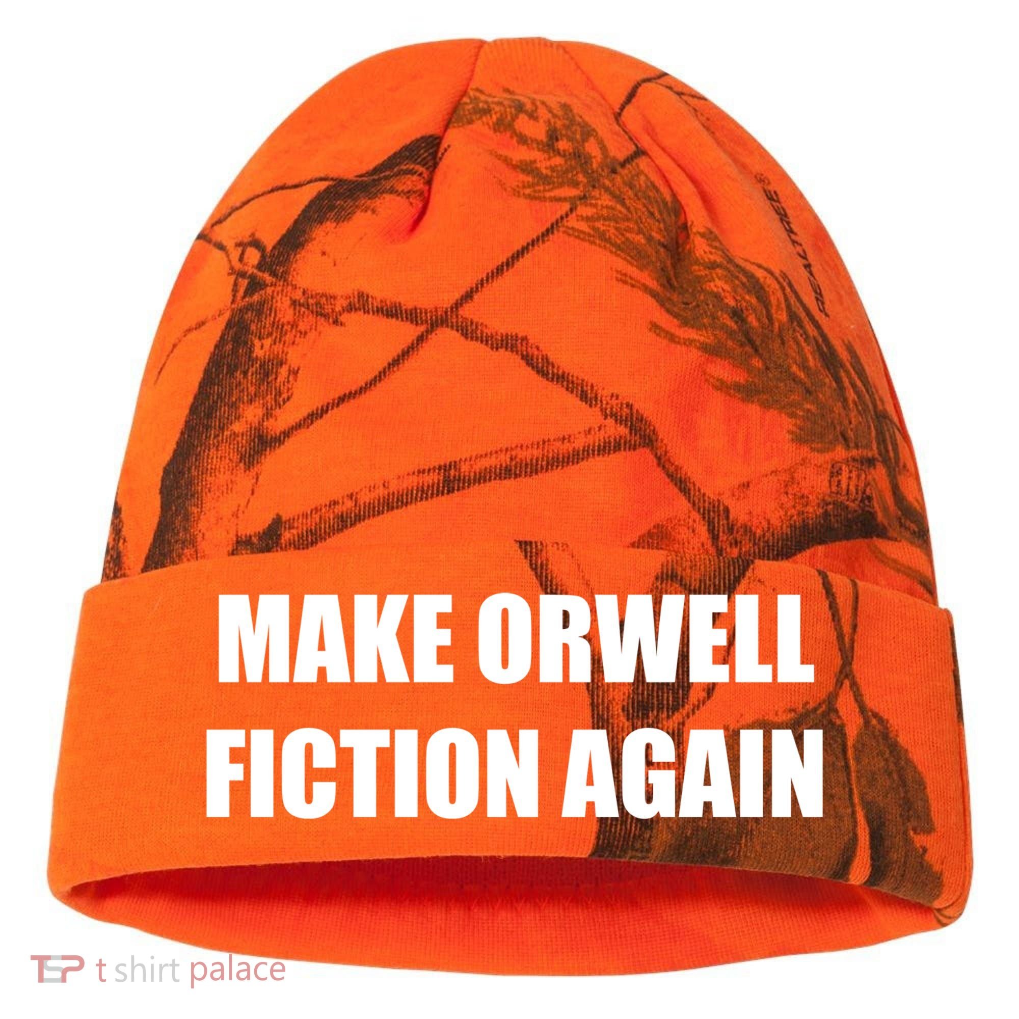 Make Orwell Fiction Again Kati Licensed 12" Camo Cuffed Beanie